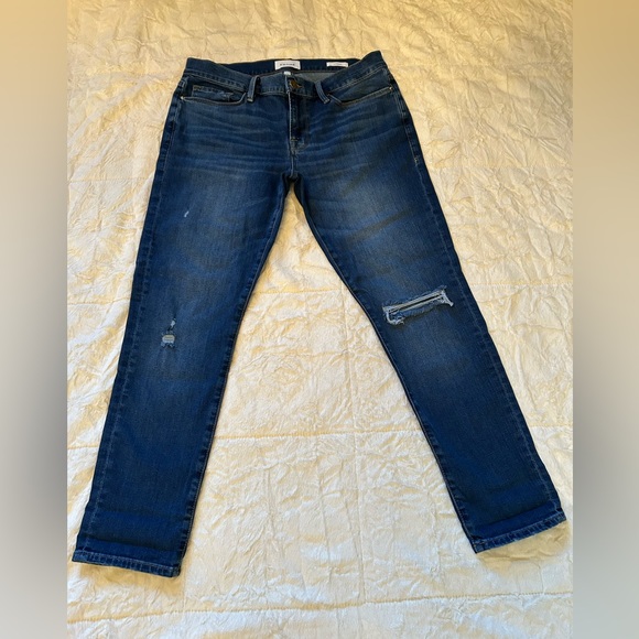 Frame Le Garcon Distressed Slim Boyfriend Jeans❤️ - Picture 3 of 7